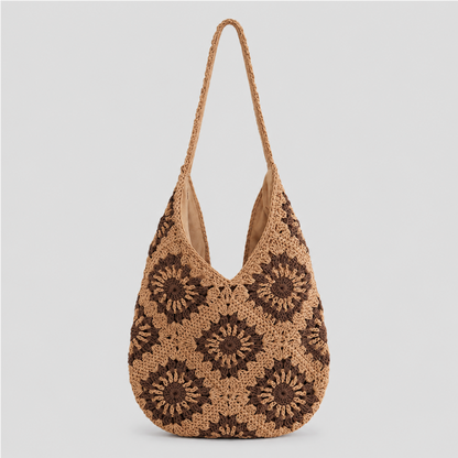 Sunflower Crochet Shoulder Bag