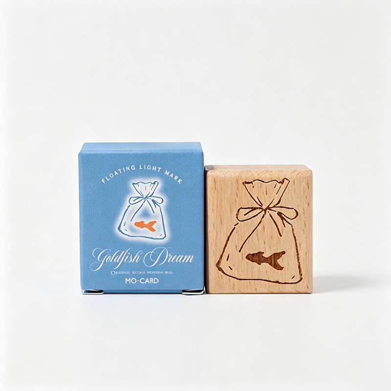 Wood Decorative Rubber Stamp
