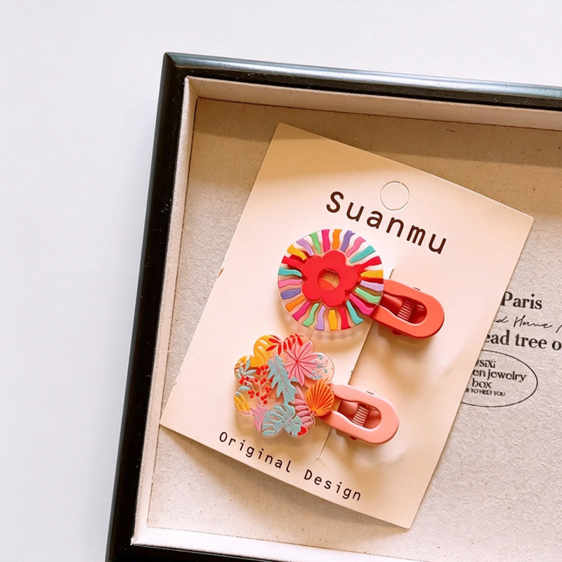 Resin Printed Duckbill Hair Clips