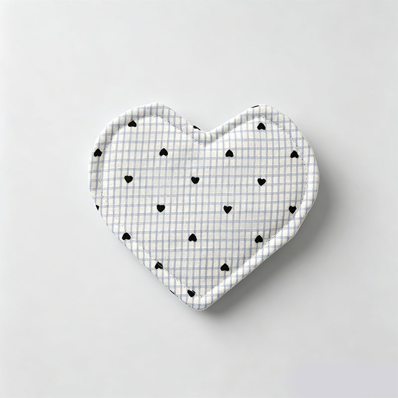 Multi-purpose Fabric Heart Coaster Insulation Pad