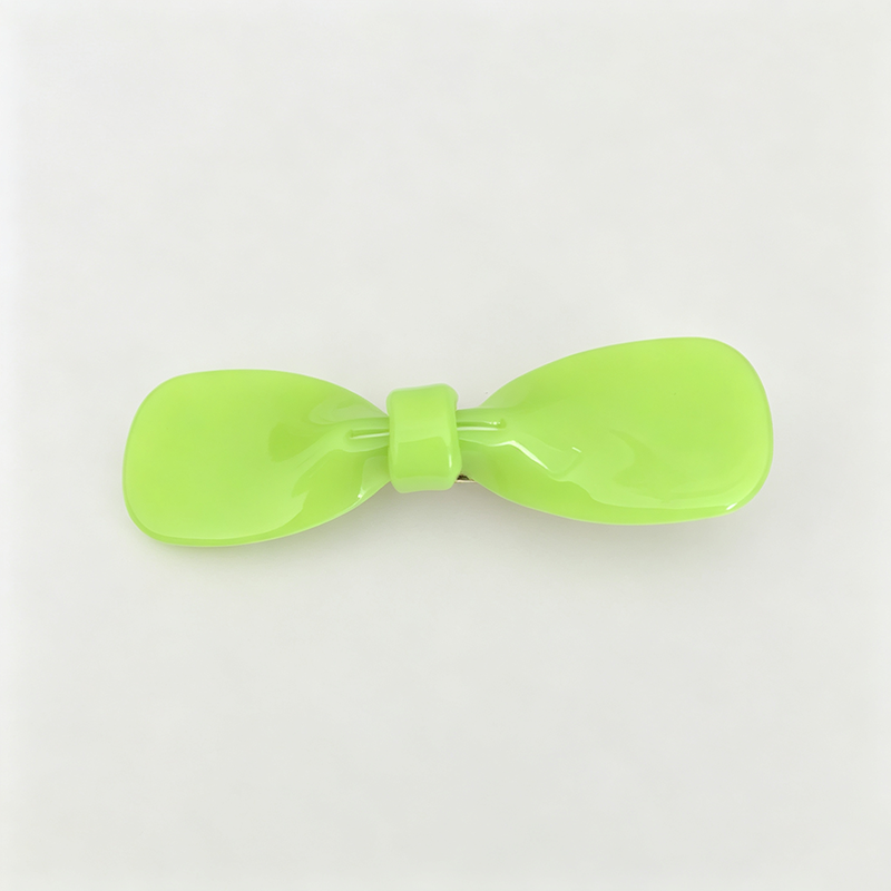 Bow Shape Acrylic Side Hair Clips