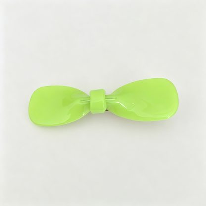 Bow Shape Acrylic Side Hair Clips