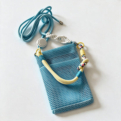 Hollow Mesh Mini Phone Pouch