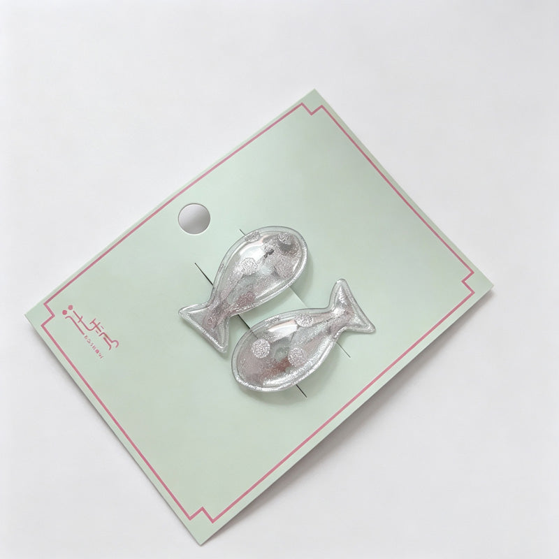 Fish Shape Dot BB Hair Clips