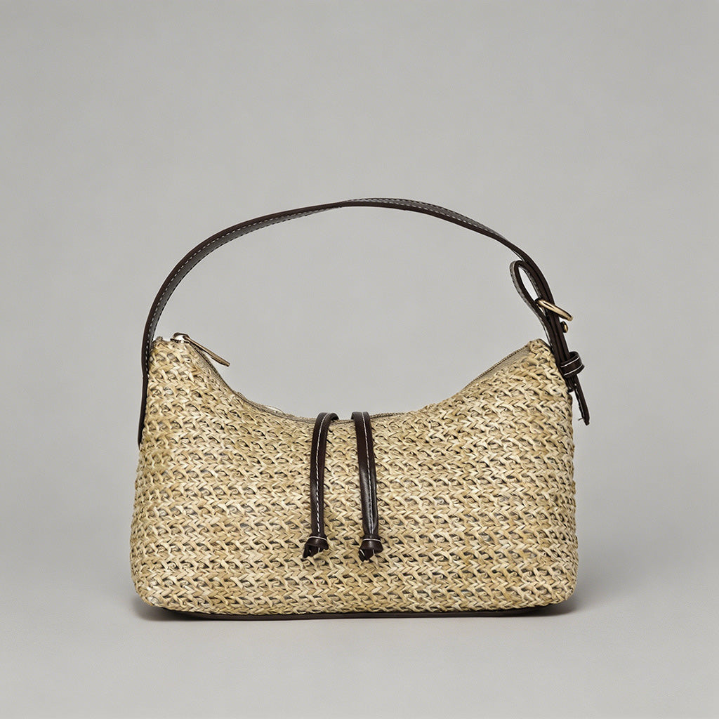 Vintage Straw Hobo Shoulder Ba - Shopdayla Wholesale - #8418