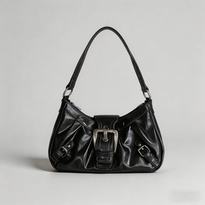 Vintage Washed Leather Hobo Sh - Shopdayla Wholesale - #1458
