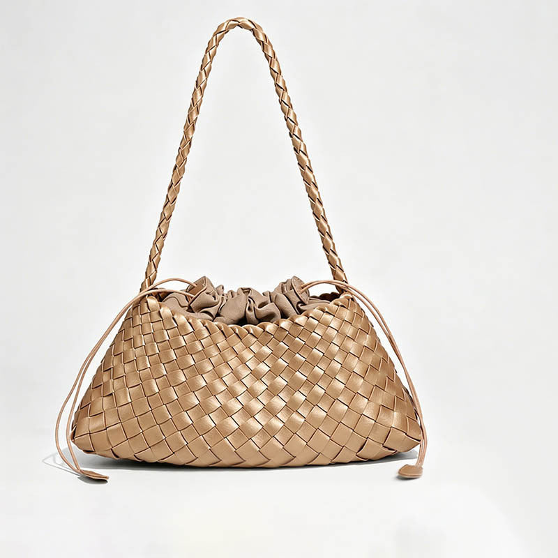 Hand‑Woven Drawstring Hobo Und - Shopdayla Wholesale - #9330