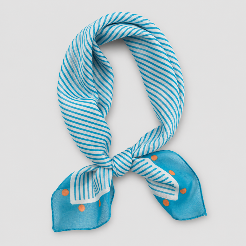 Simple Polka‑Dots Square Scarf - Shopdayla Wholesale - #2002