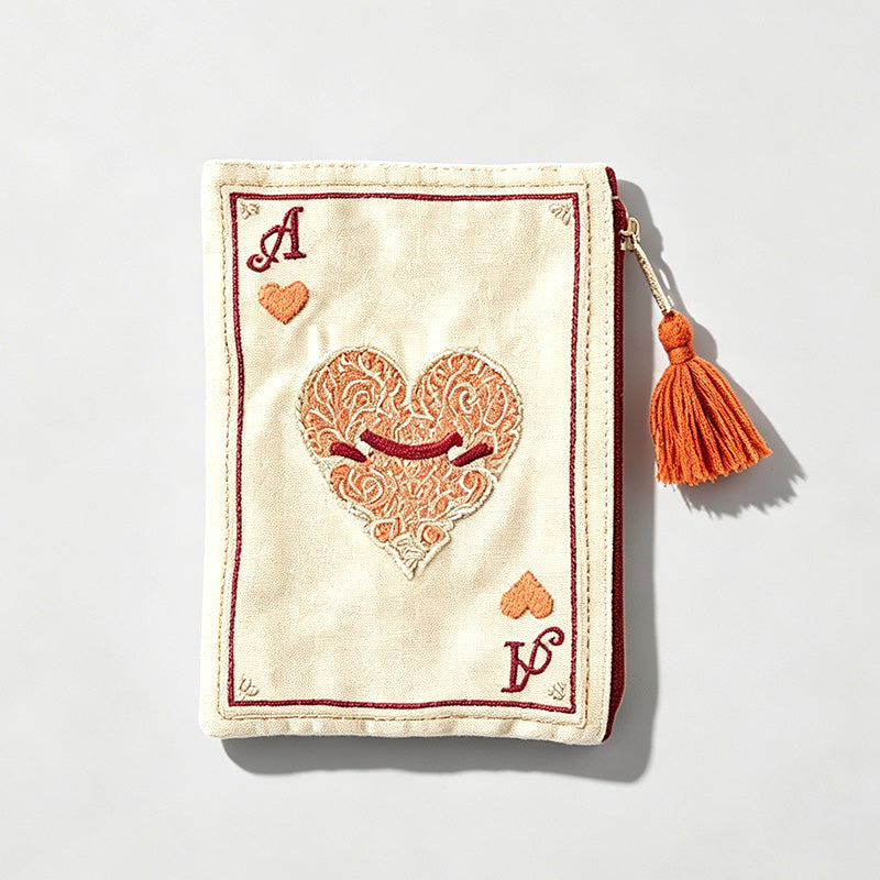 Poker Embroidery Tassel Cosmet - Shopdayla Wholesale - #6370