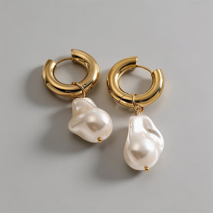 Gold Huggie Hoop Earrings - Shopdayla Wholesale - #3906