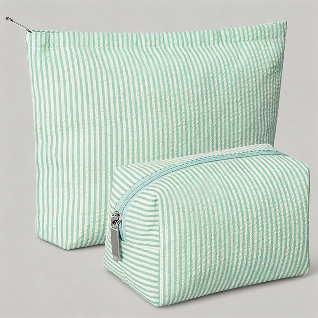 Striped Seersucker 2-Piece Tra - Shopdayla Wholesale - #2322