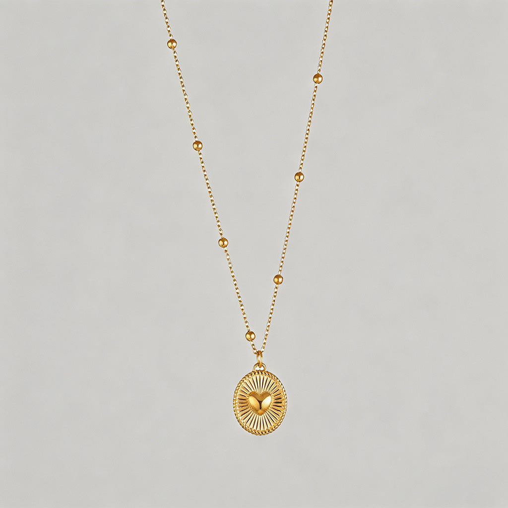 Heart Pendant Necklace - Shopdayla Wholesale - #5026