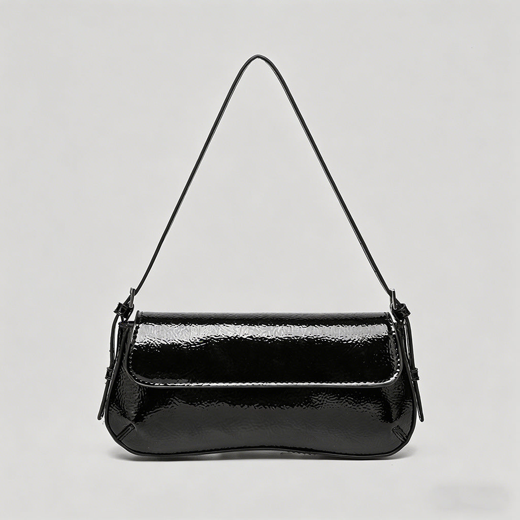 Patent Leather Baguette Should - Shopdayla Wholesale - #6146