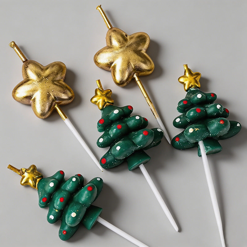 Christmas Cake Topper Candles - Shopdayla Wholesale - #1922