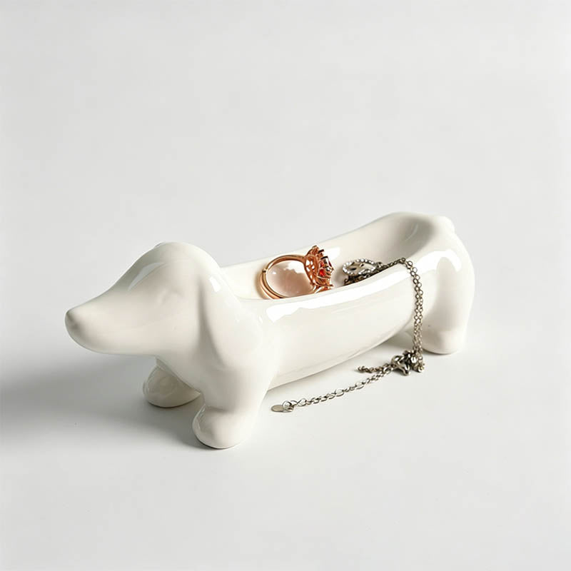 Dachshund‑Shaped Ceramic Jewel - Shopdayla Wholesale - #5298