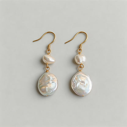 Vintage Baroque Pearl Drop Ear - Shopdayla Wholesale - #7922