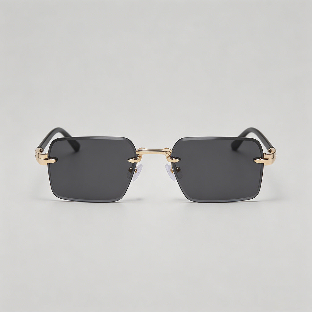 Metal Rimless Square Sunglasse - Shopdayla Wholesale - #1058