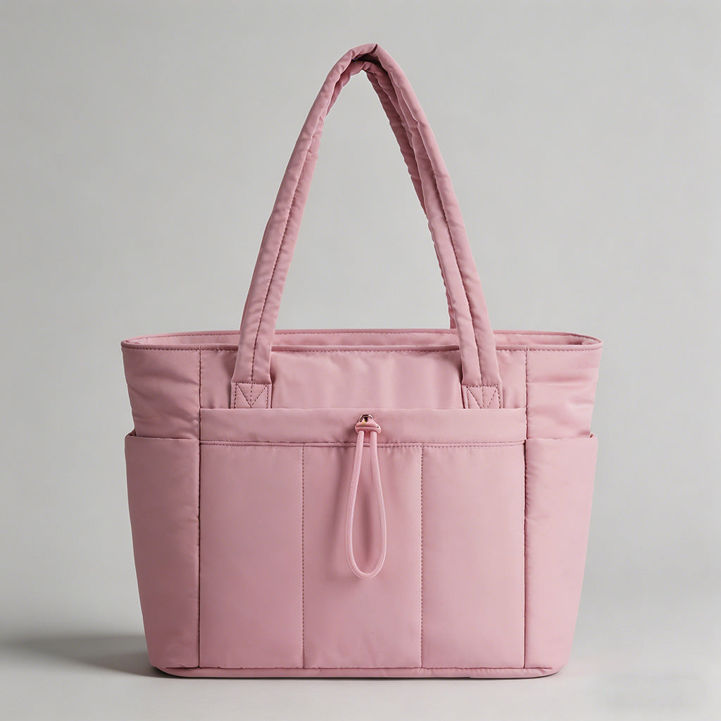 Multi-Pocket Quilted Tote Bag - Shopdayla Wholesale - #1362