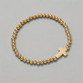 Cross Beaded Stretch Bracelet - Shopdayla Wholesale - #1266