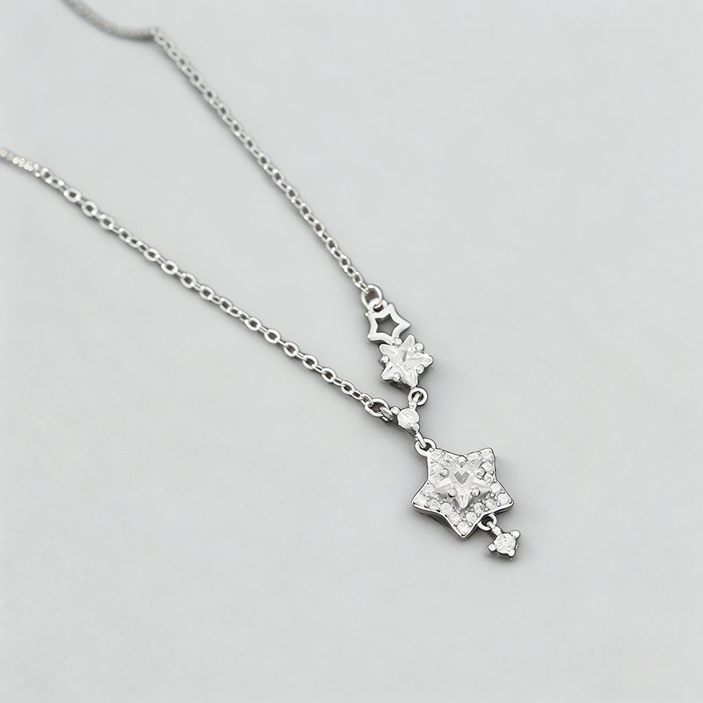 Multi-Star Cubic Zirconia Pend - Shopdayla Wholesale - #1314