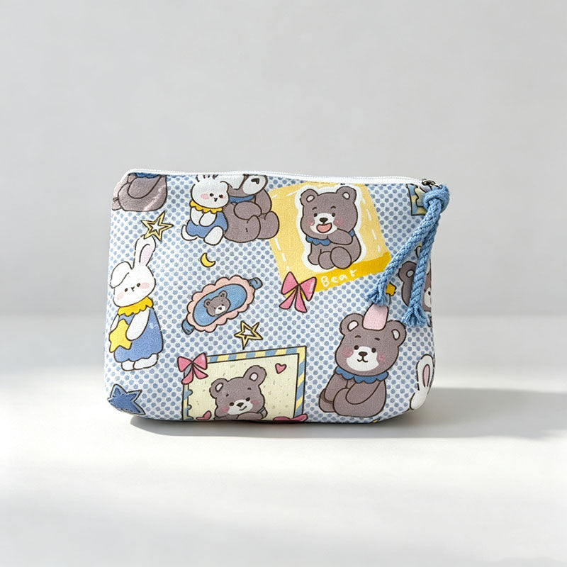 Everyday Grid Printed Mini Pouch