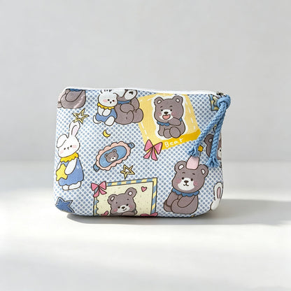 Everyday Grid Printed Mini Pouch