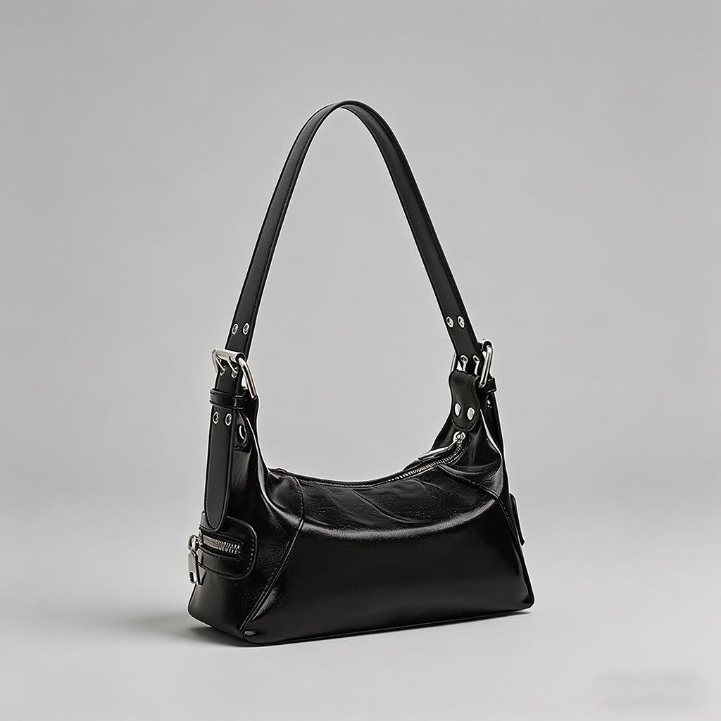 Vintage Patent Leather Hobo Sh - Shopdayla Wholesale - #5282