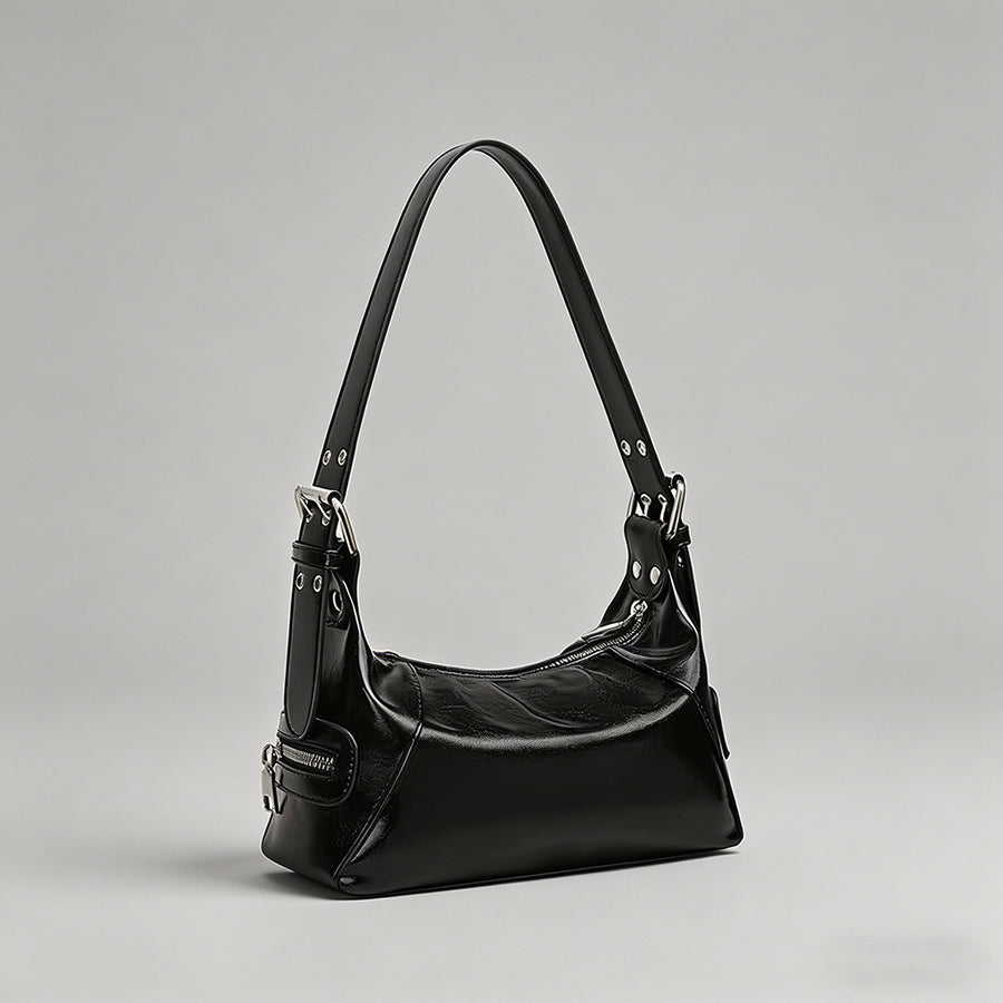 Vintage Patent Leather Hobo Sh - Shopdayla Wholesale - #5282