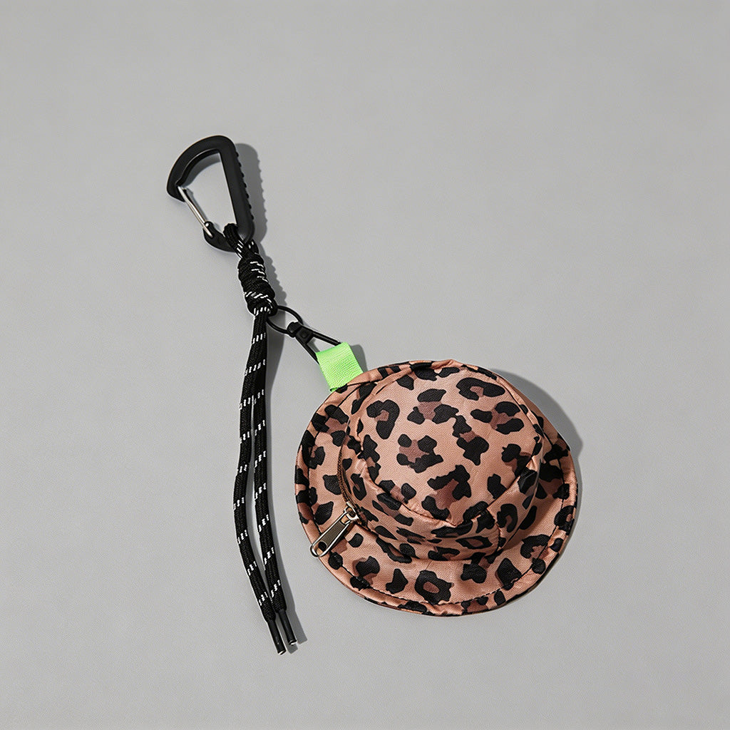 Bucket Hat Shaped Mini Hanging Pouch Charm