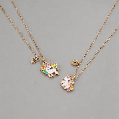 Unicorn BFF Friendship Necklac - Shopdayla Wholesale - #7570