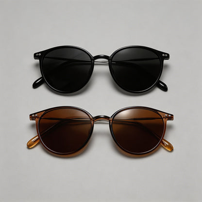 Fashion Round Frame Sunglasses - Shopdayla Wholesale - #9138