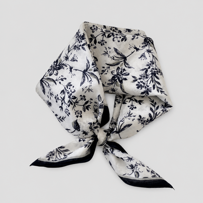 Floral Cotton Square Scarf Hea - Shopdayla Wholesale - #4594