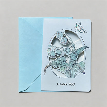Floral Laser Cut Greeting Card - Shopdayla Wholesale - #4994