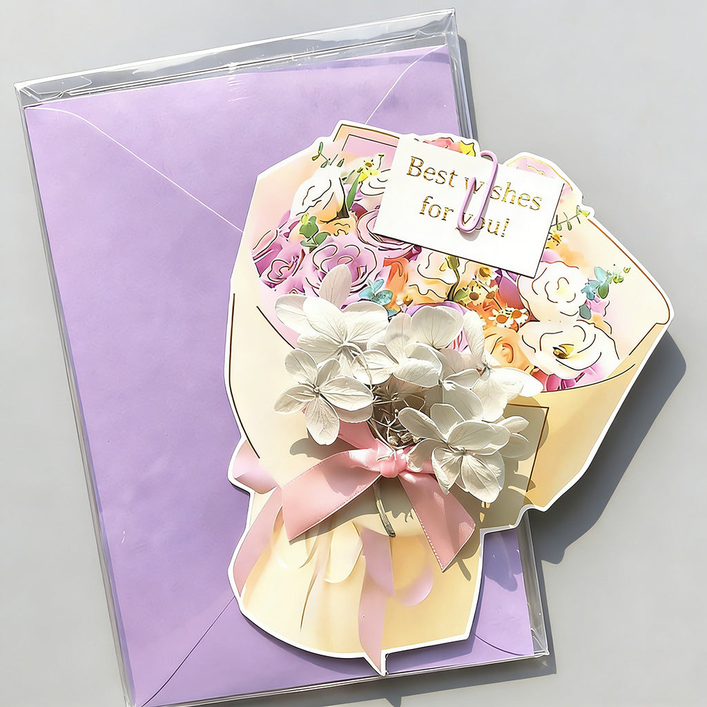 3D Flower Bouquet Pop-Up Greet - Shopdayla Wholesale - #6018