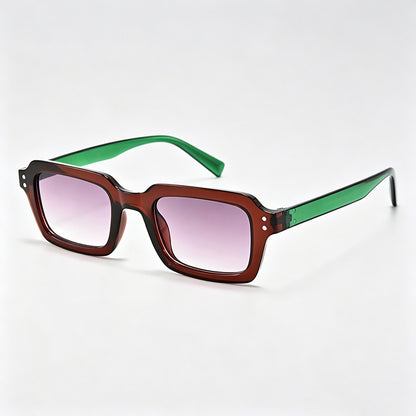 Retro Square Studded Sunglasse - Shopdayla Wholesale - #3506