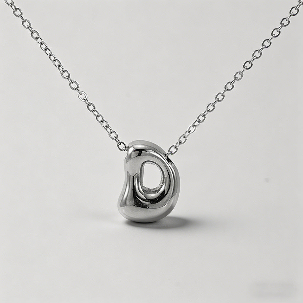 3D Bubble Letter Initial Neckl - Shopdayla Wholesale - #0770