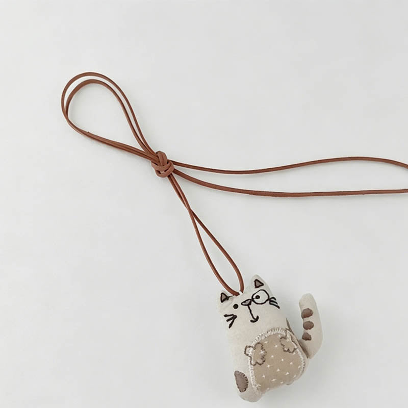 Cartoon Fabric Pendant Necklac - Shopdayla Wholesale - #6962