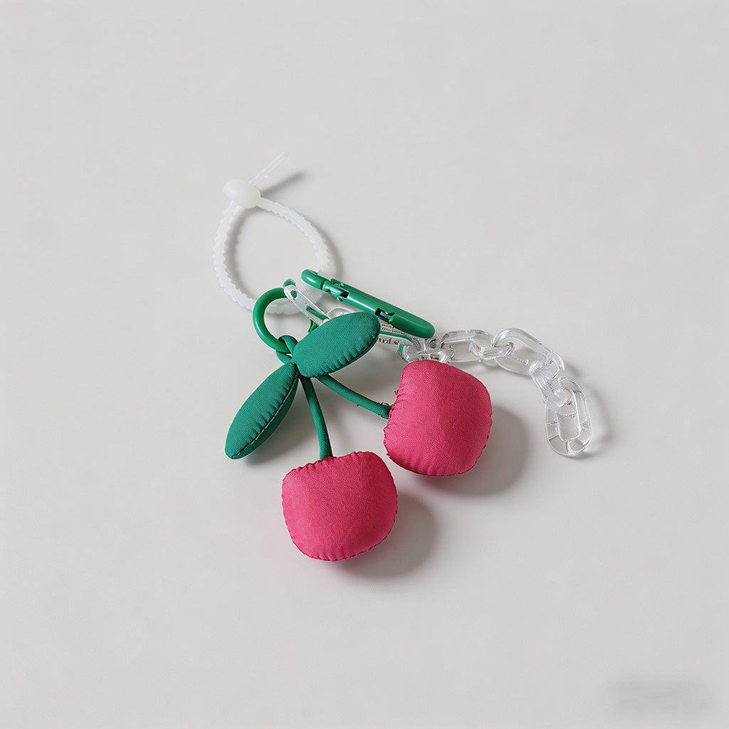 Cute Puffy Cherry Bag Charm & - Shopdayla Wholesale - #3218