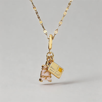 Enamel Travel Charm Lip Chain - Shopdayla Wholesale - #3794