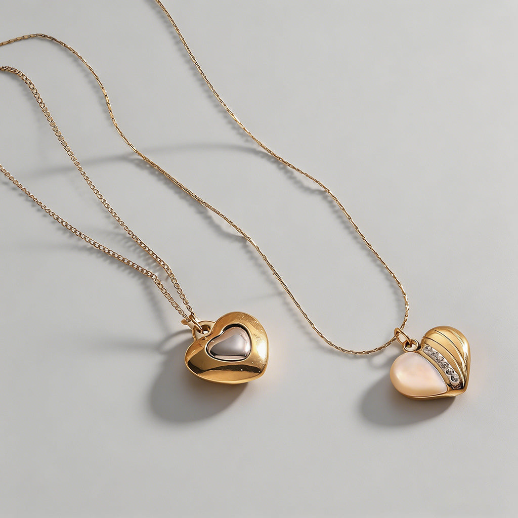 Heart Pendant Necklace - Shopdayla Wholesale - #9634
