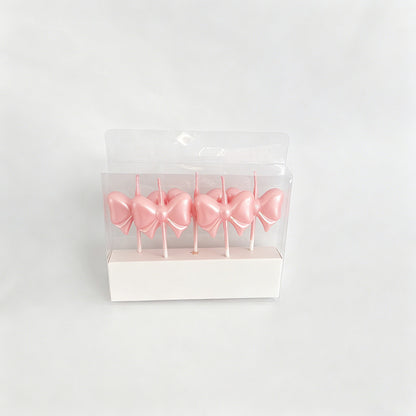 Bow Shaped Birthday Candles (5 - Shopdayla Wholesale - #1026