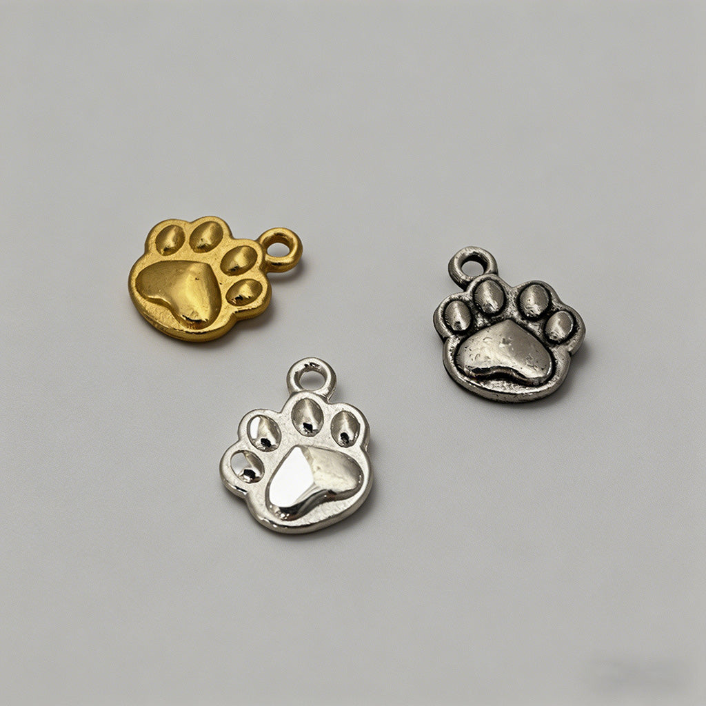 Adorable Alloy Cat Paw Print D - Shopdayla Wholesale - #4466