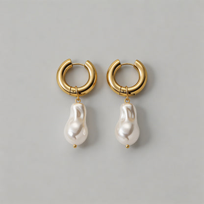 Gold Huggie Hoop Earrings - Shopdayla Wholesale - #1138