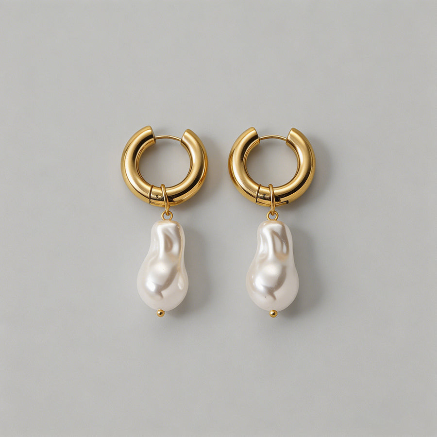 Gold Huggie Hoop Earrings - Shopdayla Wholesale - #1138