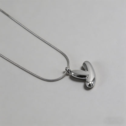 3D Bubble Letter Initial Neckl - Shopdayla Wholesale - #4210