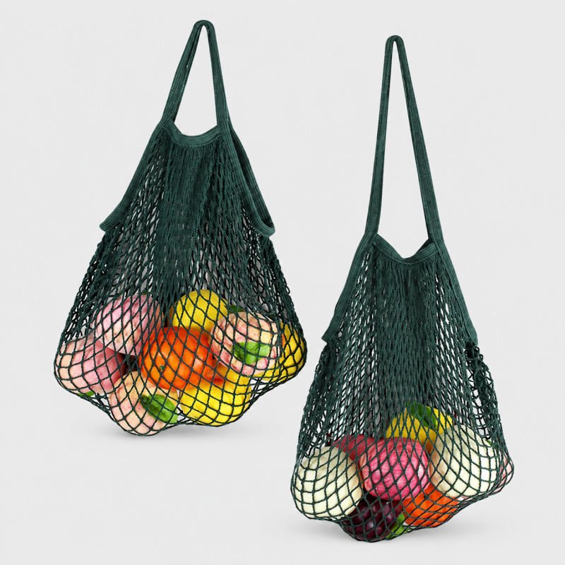 Cotton Woven Mesh Shopping Tot - Shopdayla Wholesale - #7122