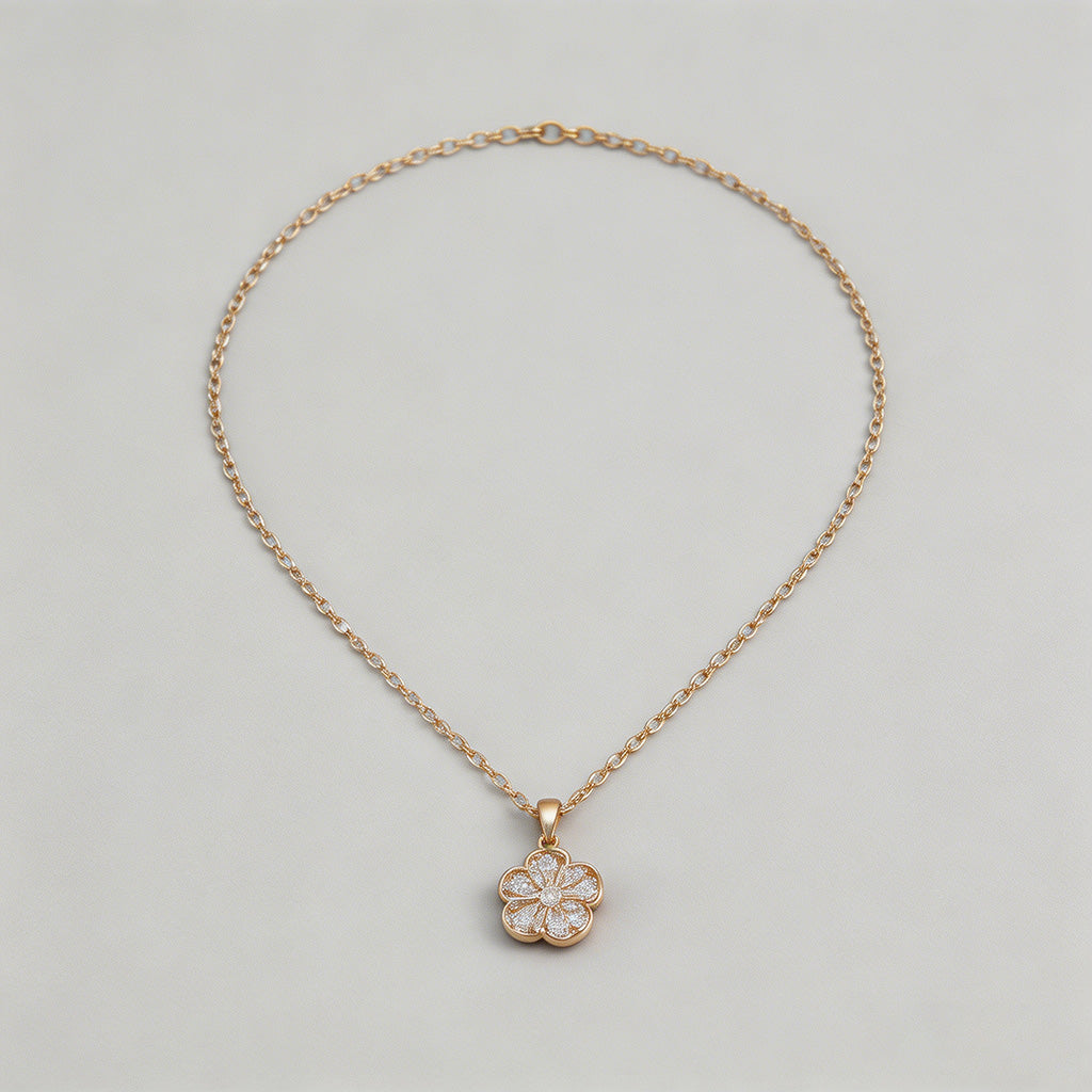 Four-Leaf Clover Pendant Neckl - Shopdayla Wholesale - #5666