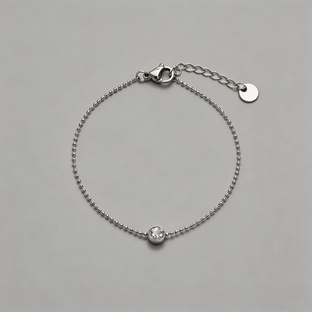 Solitaire Beaded Chain Bubble - Shopdayla Wholesale - #5362