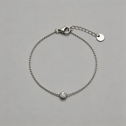 Solitaire Beaded Chain Bubble - Shopdayla Wholesale - #5362
