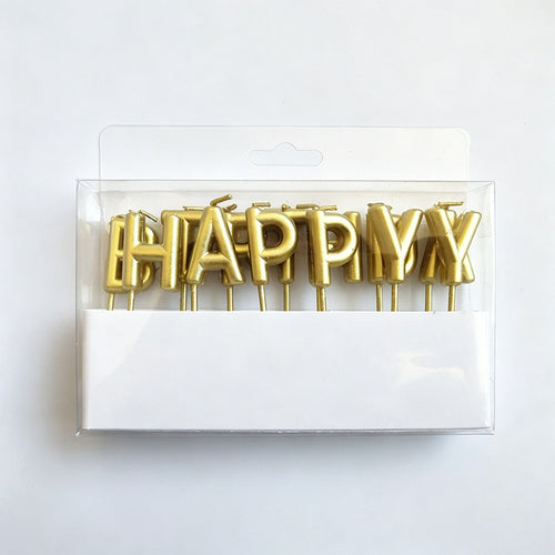 "Happy Birthday" Letter Candles Set